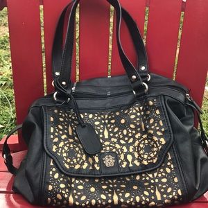 Black and Gold Jessica Simpson Purse
